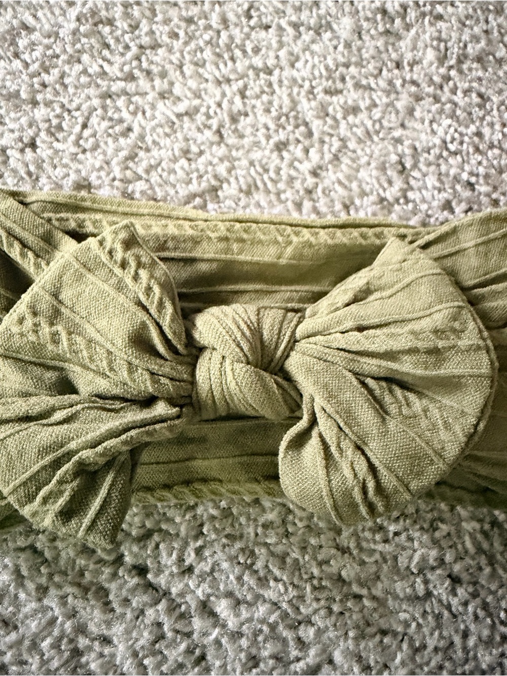 Olive Green Knotted Headwrap